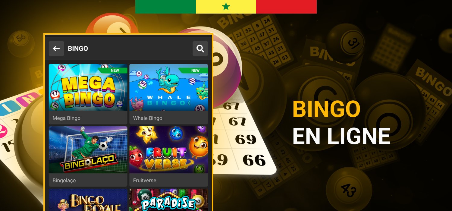 jeux de bingo dans l'application