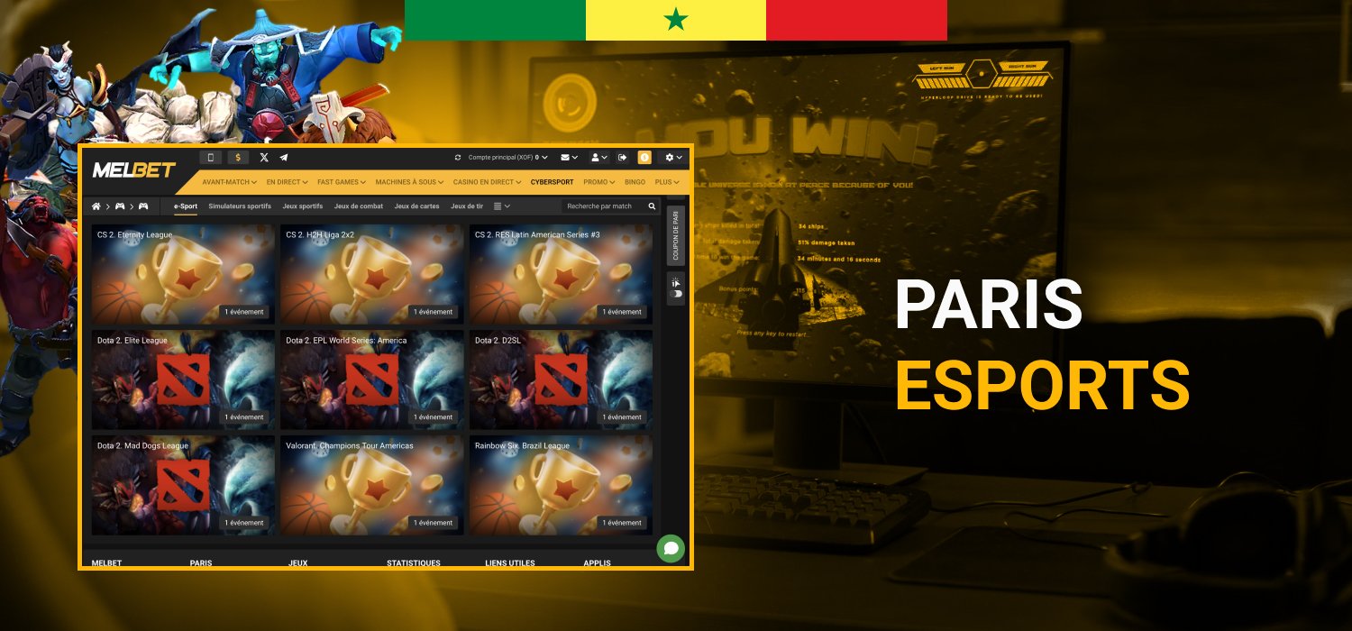 paris esport sur la plateforme du casino