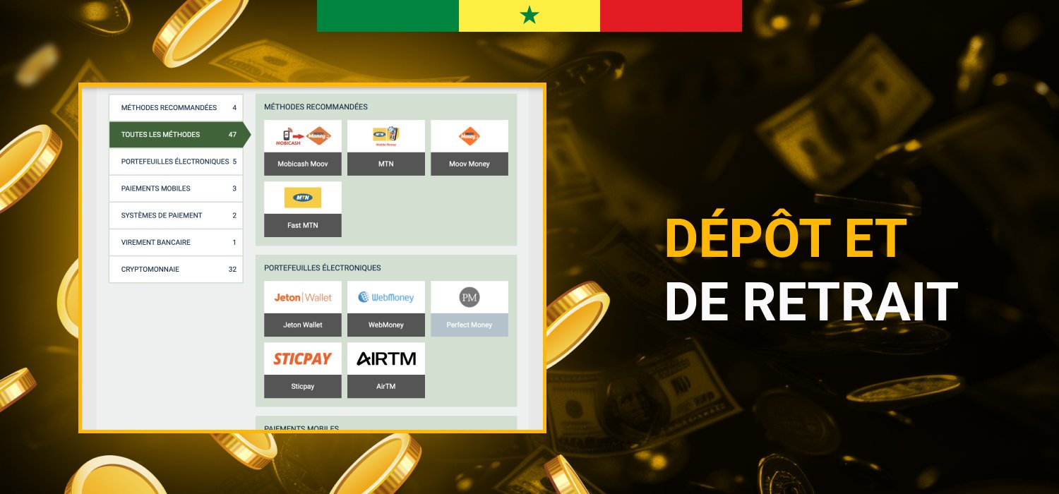 moyens de paiement disponibles au sénégal